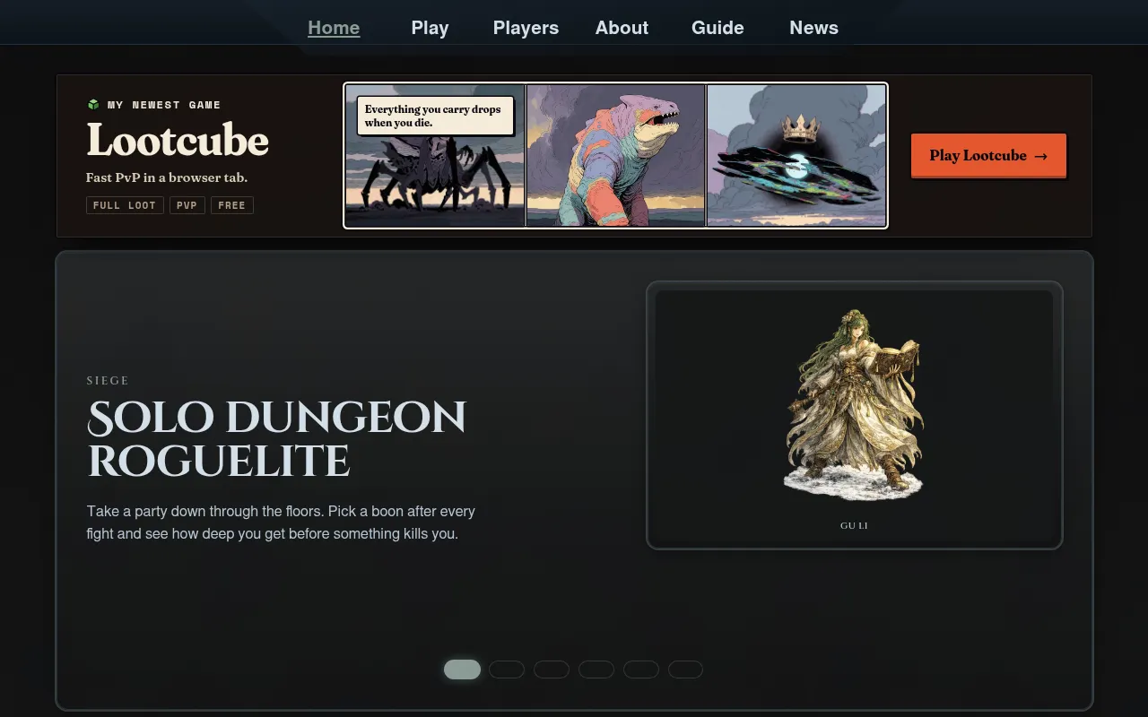 Screenshot of siege.no