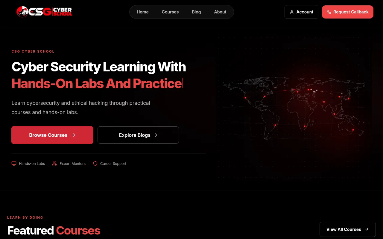 Screenshot of csgcyberschool.org