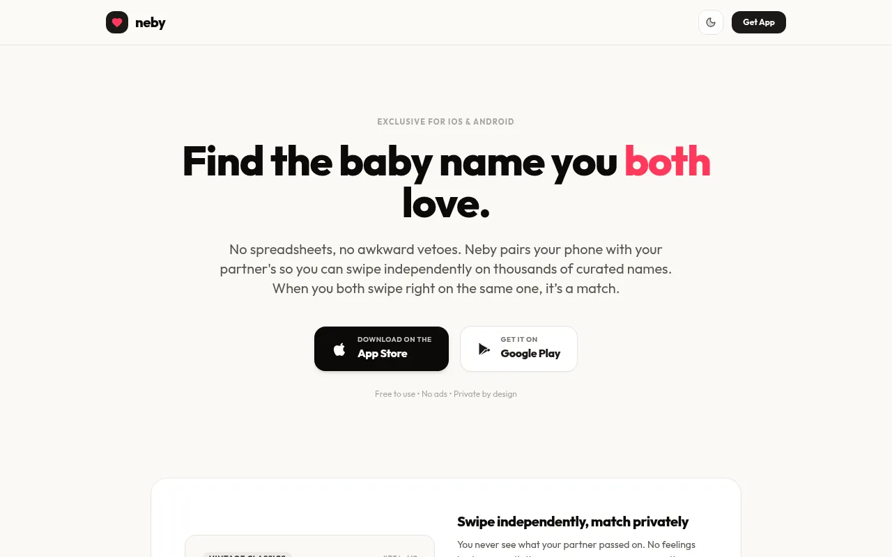 Screenshot of neby-faabc.firebaseapp.com