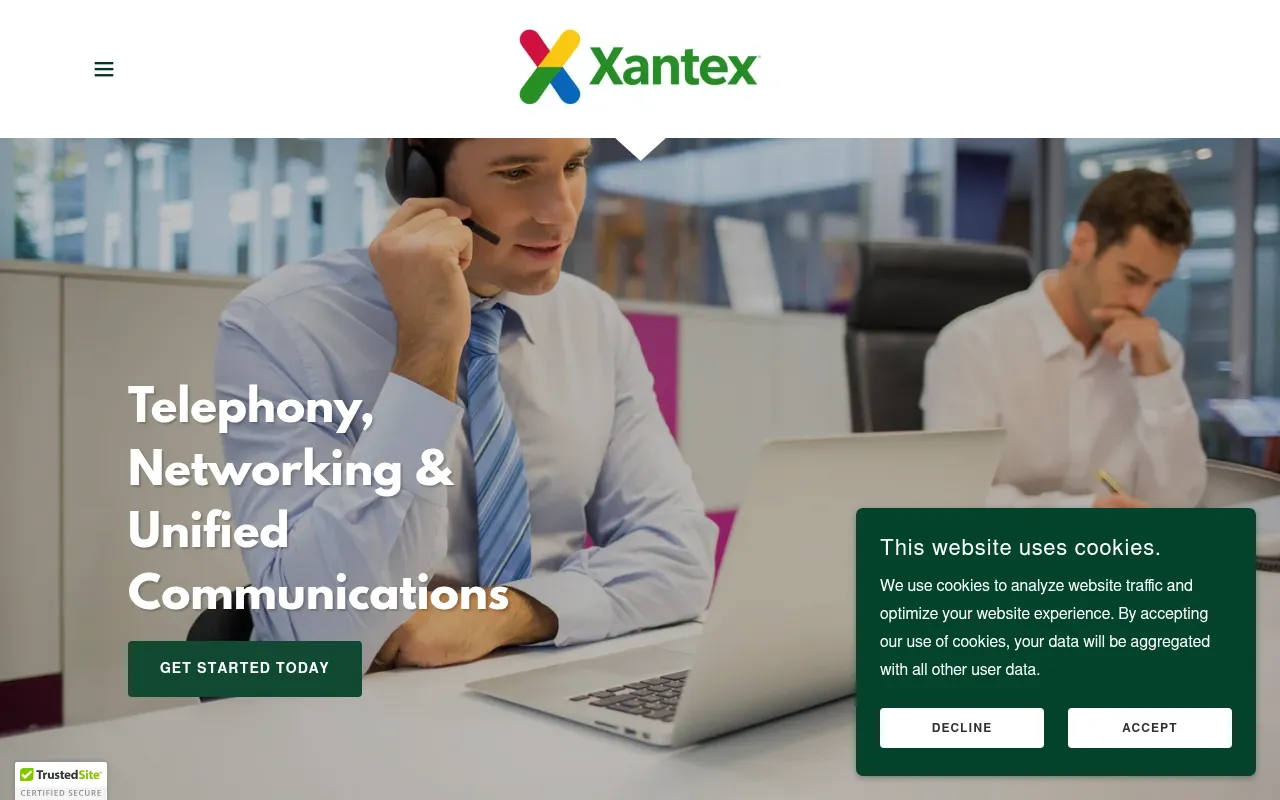 Screenshot of xantex.co.uk