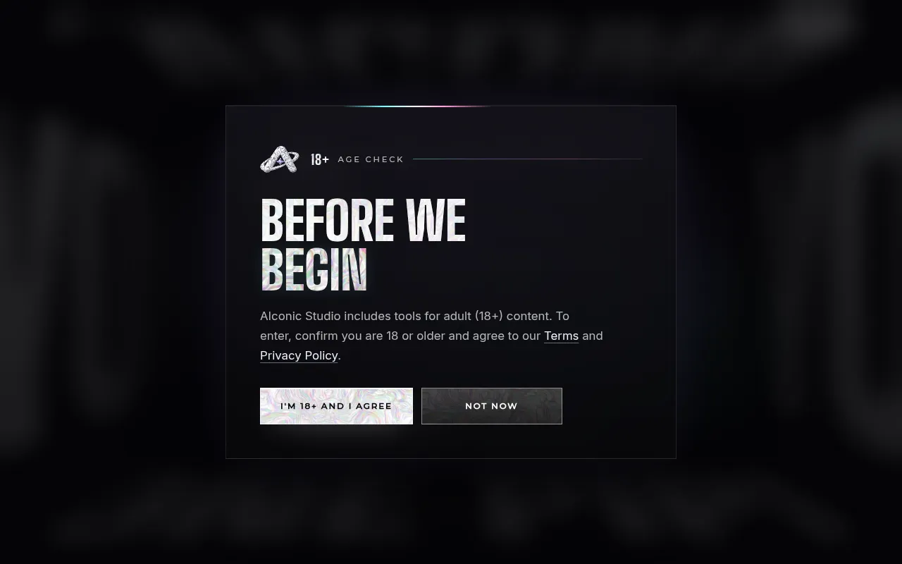 Screenshot of aiconicstudio.ai
