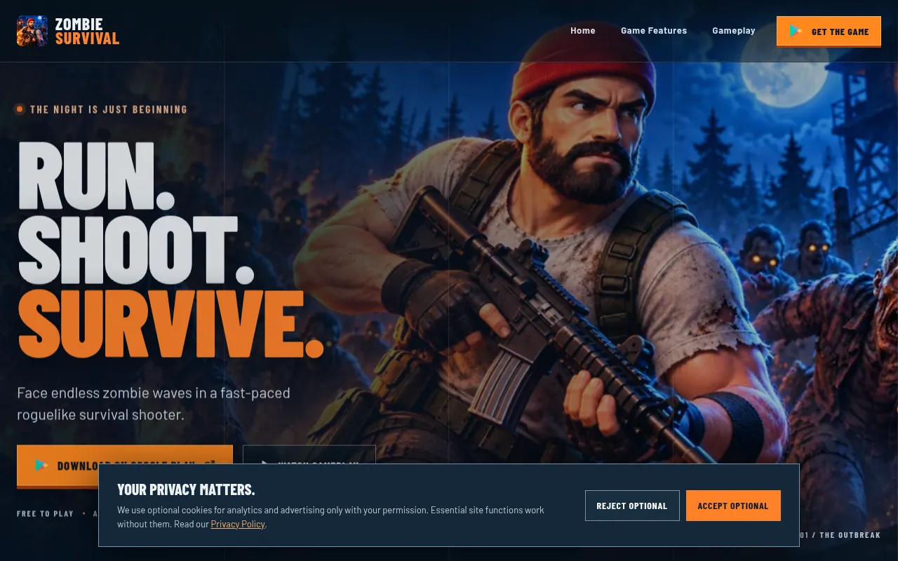 Screenshot of zombiesurvival.online