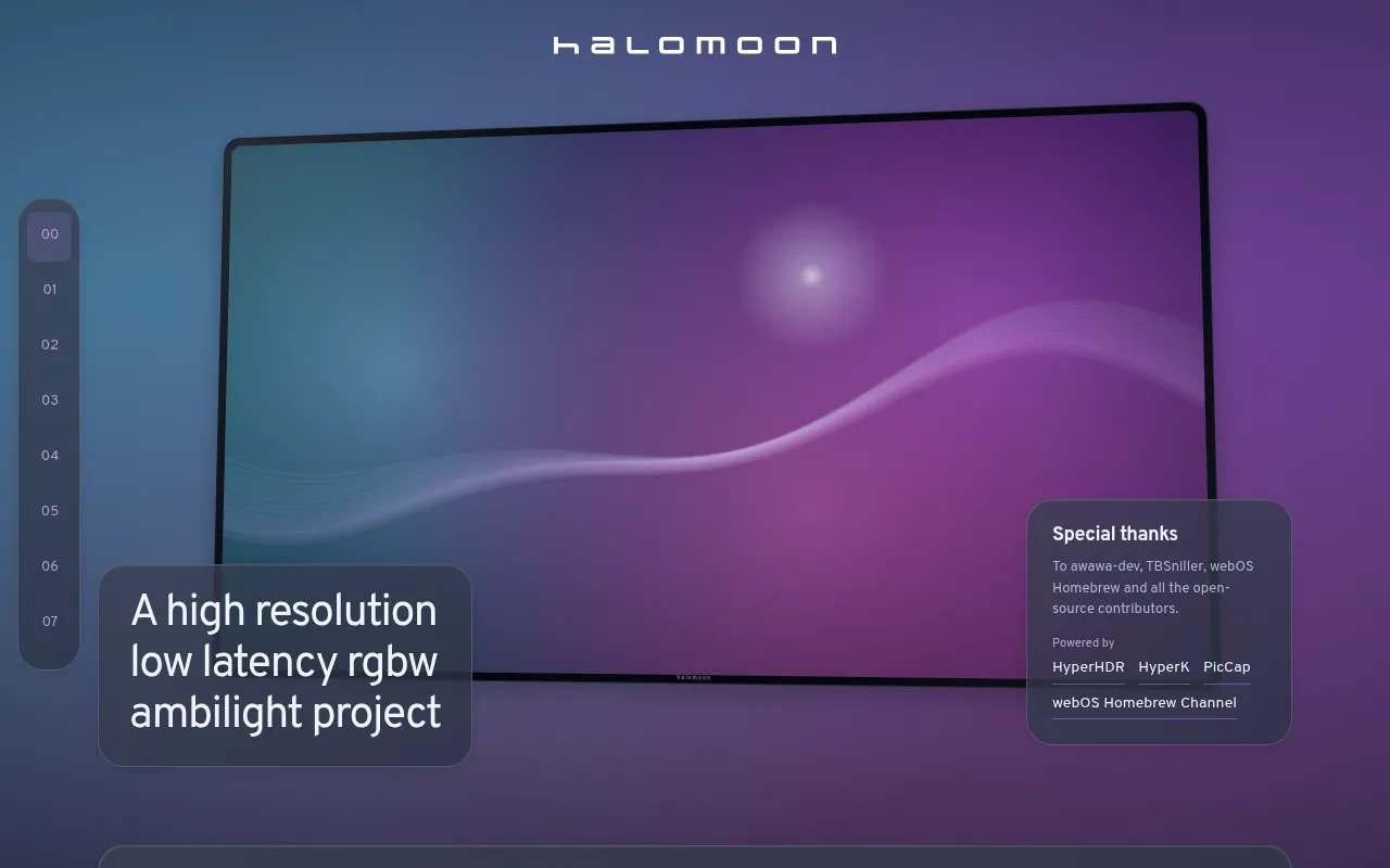 Screenshot of halomoon.dalme.workers.dev