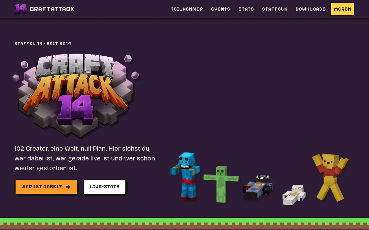 Screenshot of craftattack.one