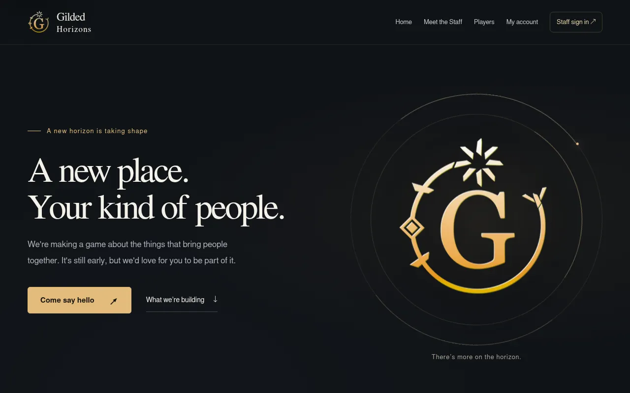 Screenshot of gildedhorizons.net