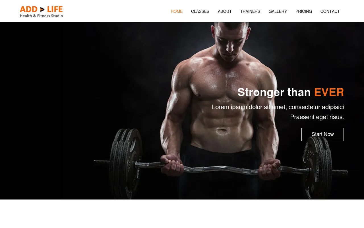 Screenshot of fitness.vornero.com