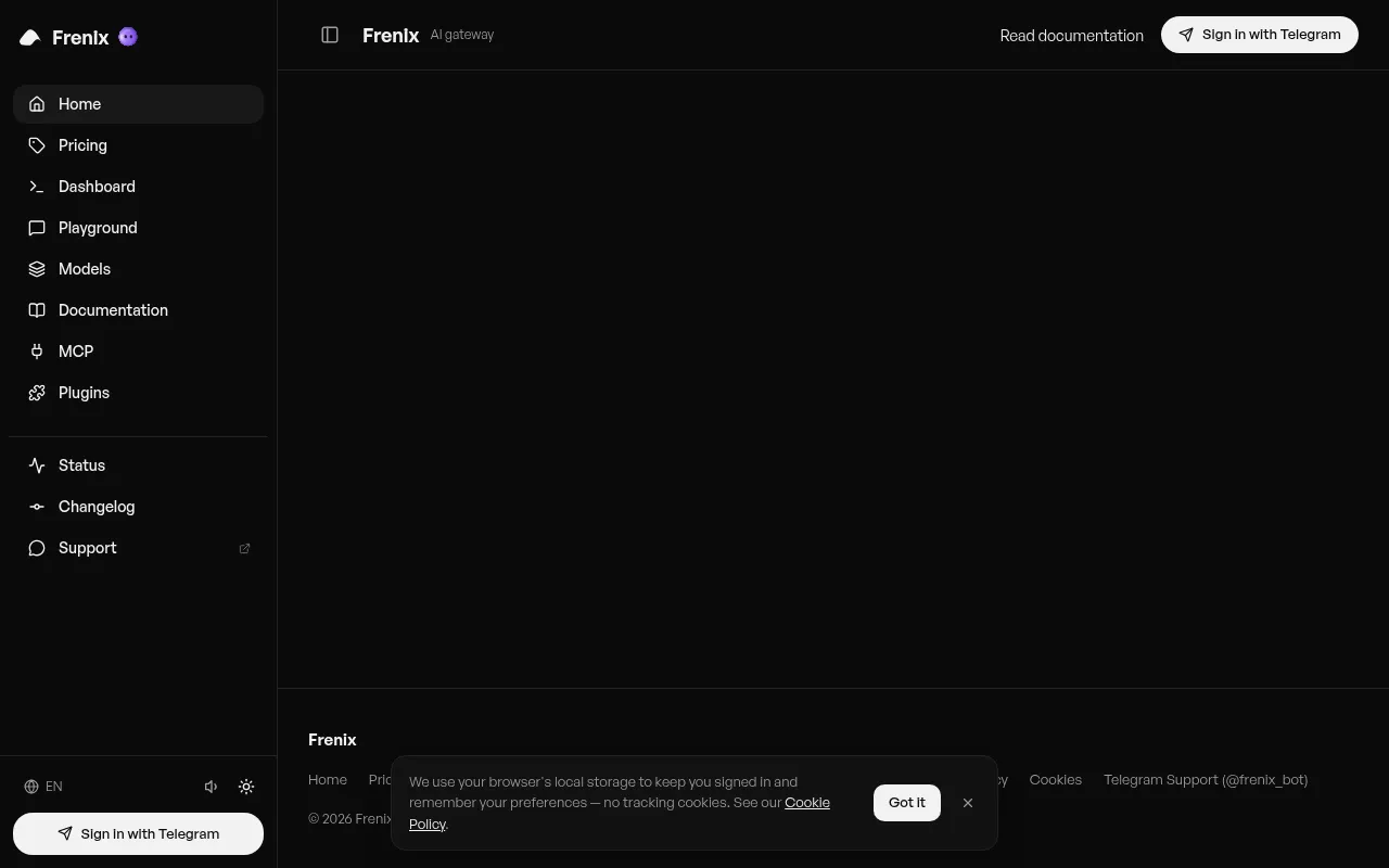 Screenshot of frenix.sh