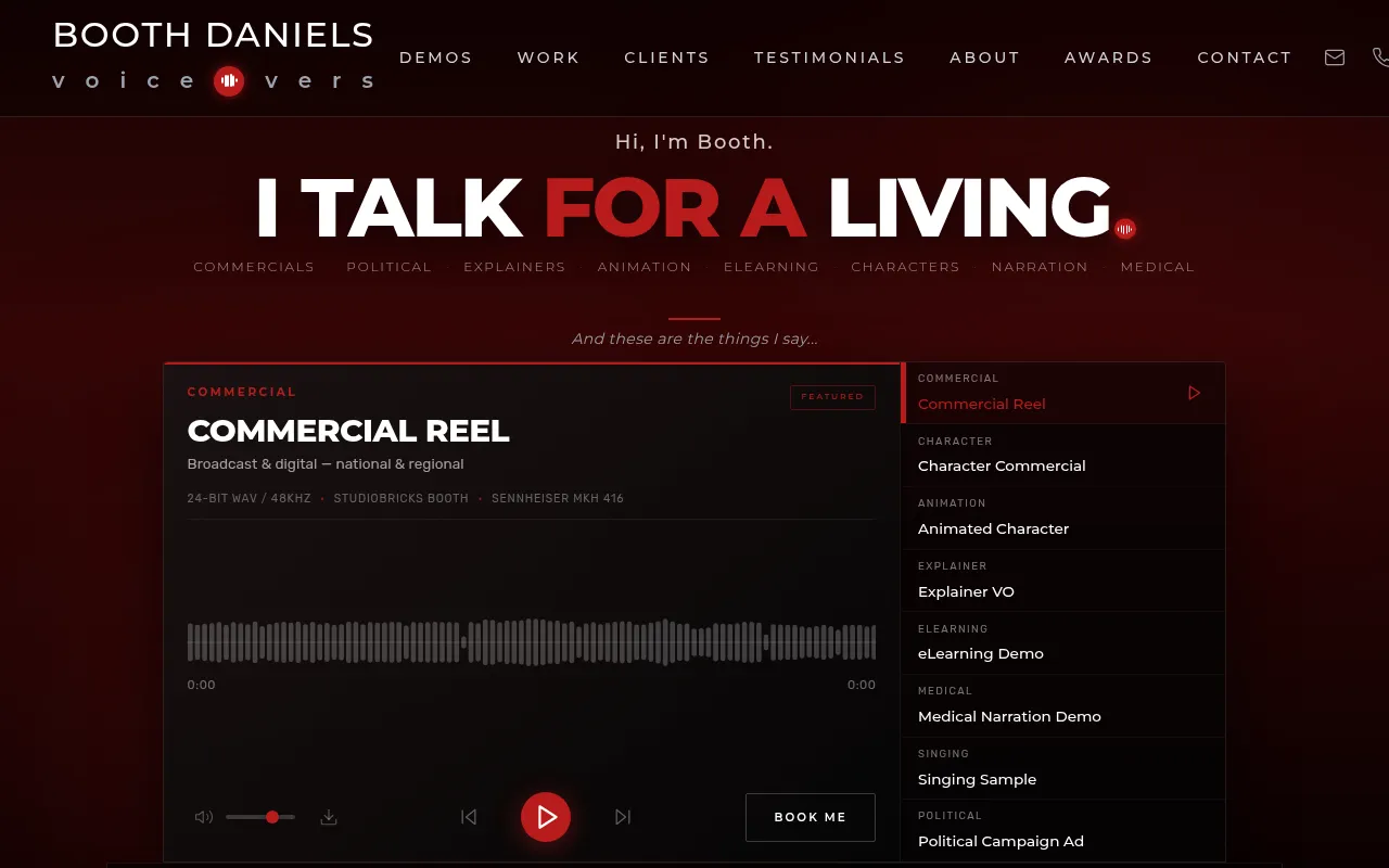 Screenshot of boothvo.com