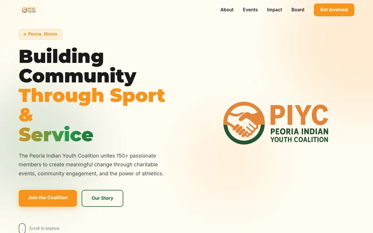Screenshot of piyc.us