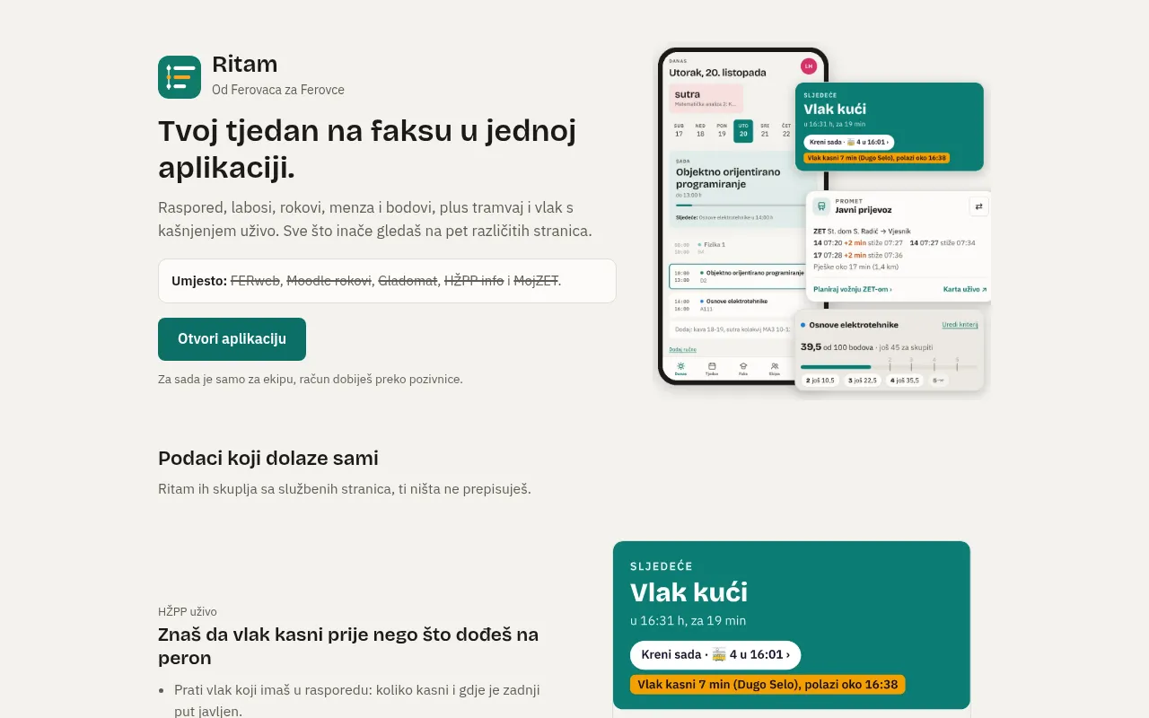 Screenshot of ritam.com.hr