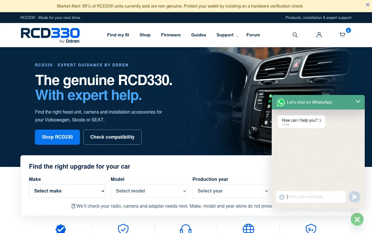 Screenshot of rcd330.com