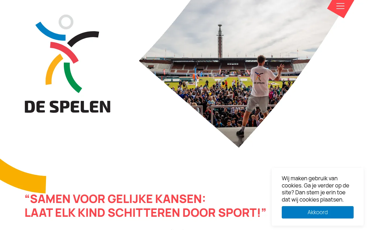 Screenshot of despelen.nl
