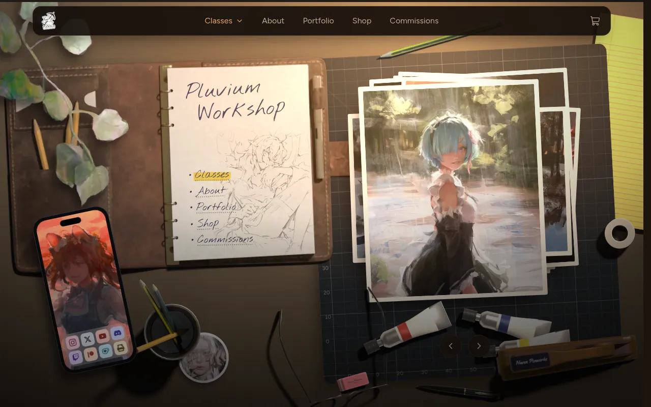 Screenshot of pluviumworkshop.com