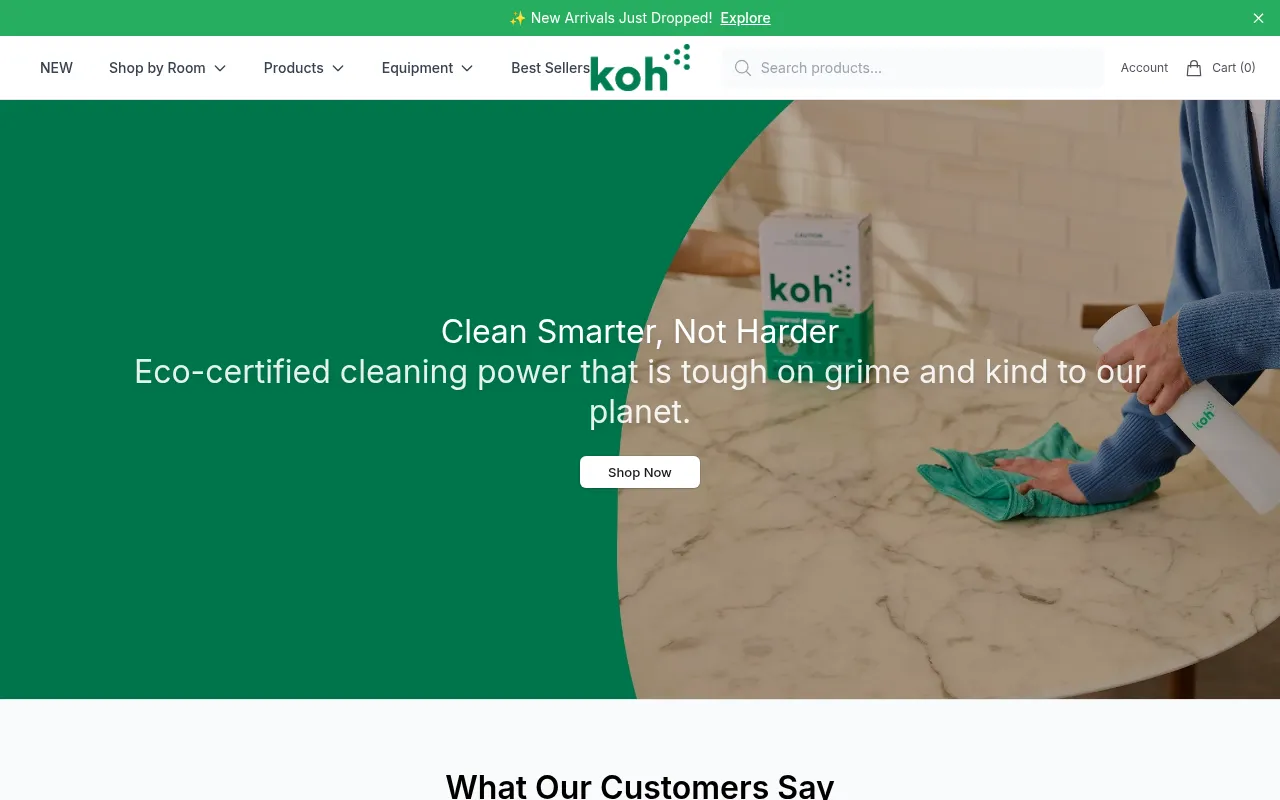 Screenshot of kohshop.shop