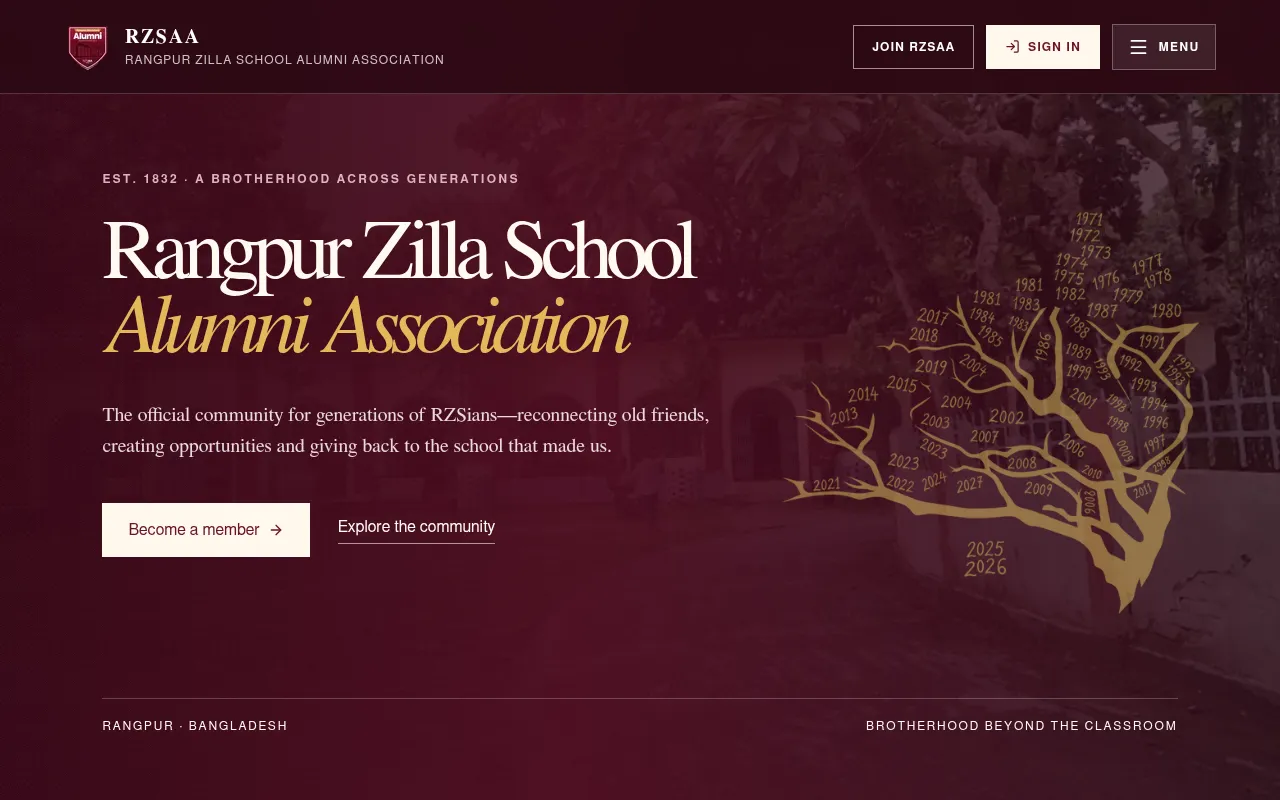 Screenshot of rzsaa.org