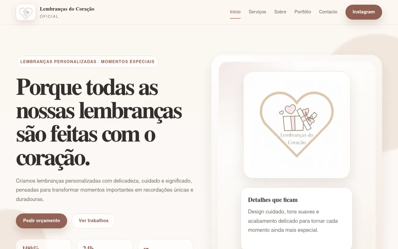 Screenshot of lembrancascoracao.netlify.app