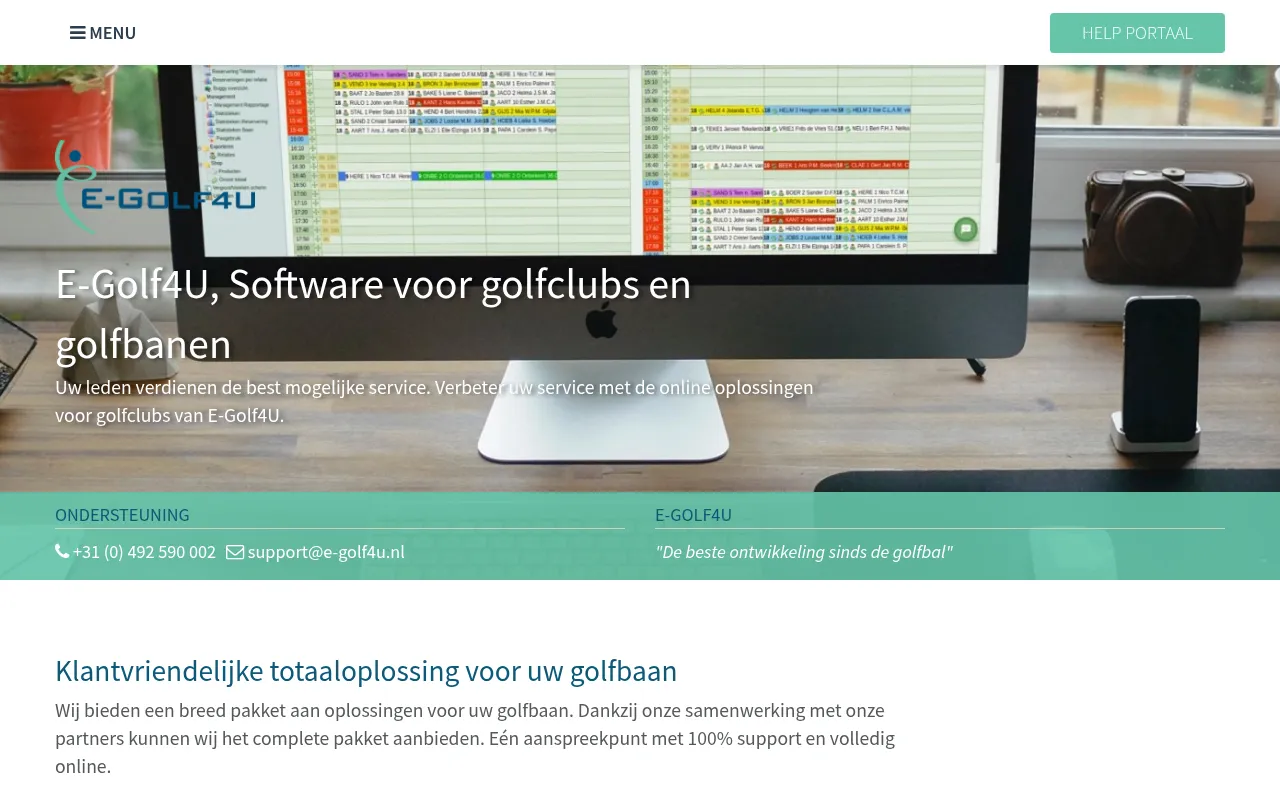 Screenshot of e-golf4u.nl