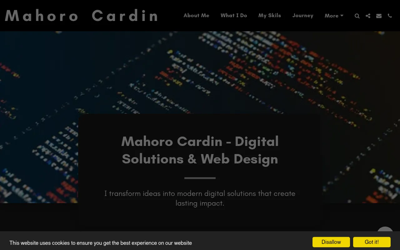 Screenshot of mahorocardin.com