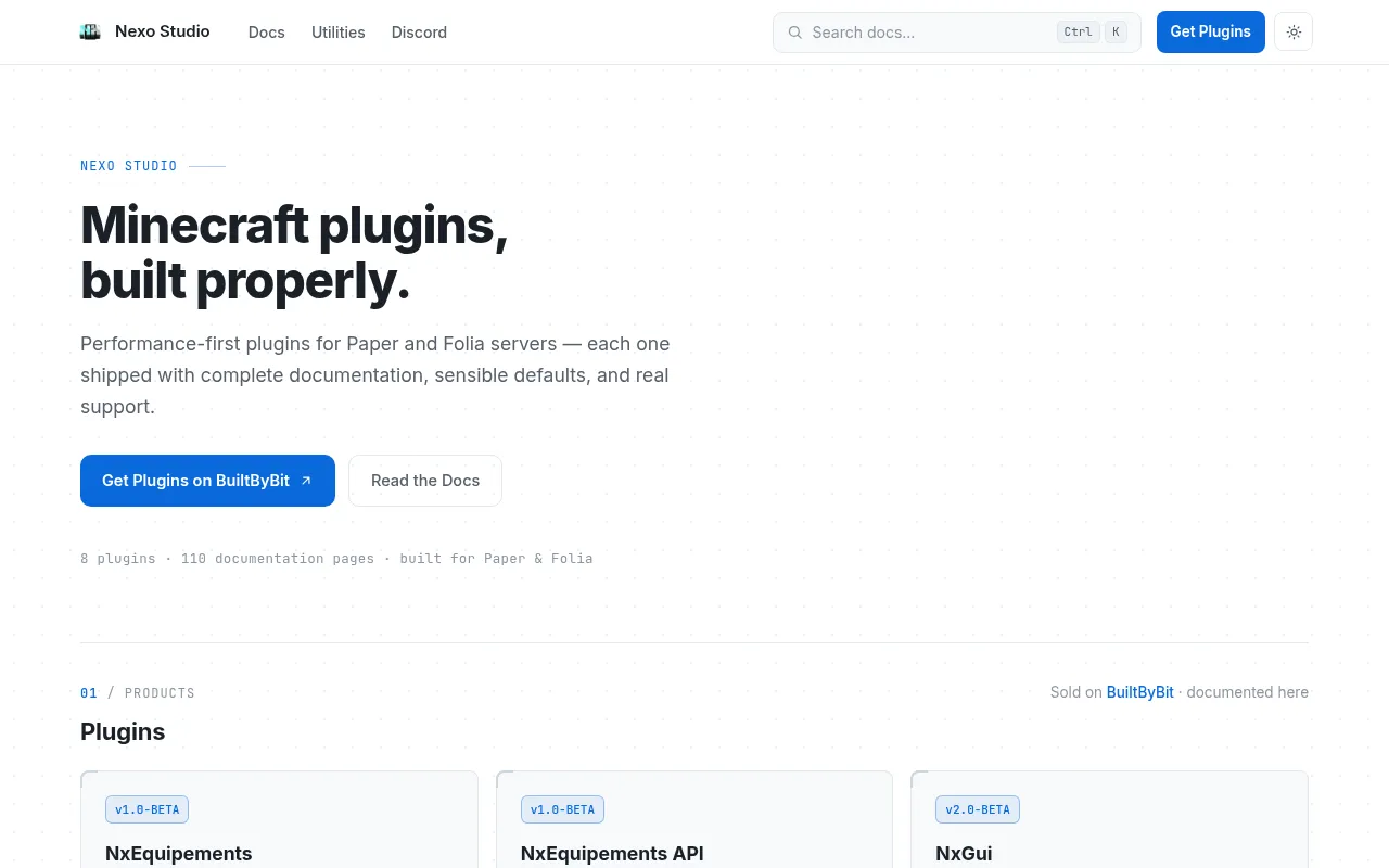 Screenshot of nexo.infinitee.work