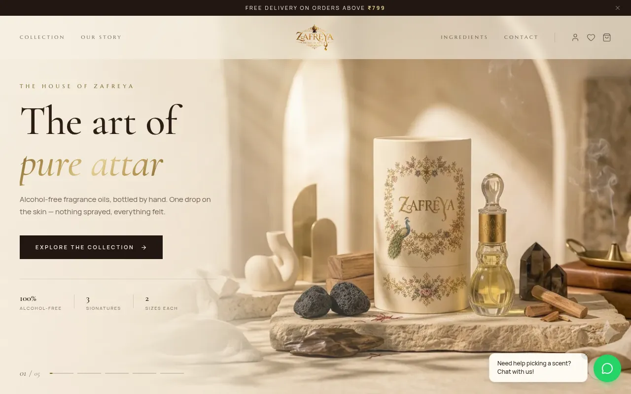 Screenshot of zafreya.com