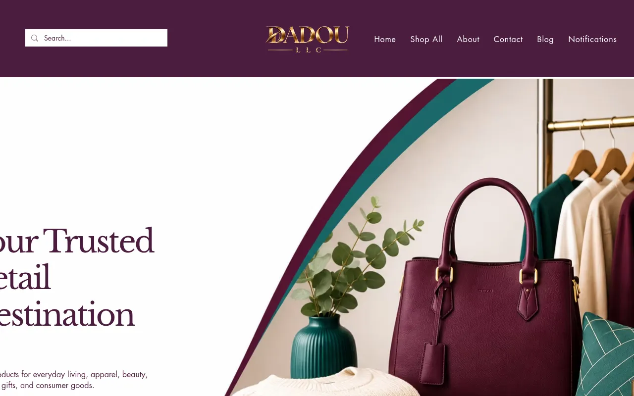 Screenshot of dadoullc.com