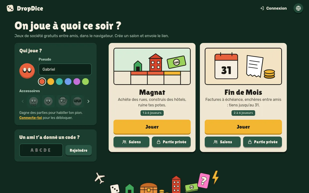 Screenshot of dropdice.eu