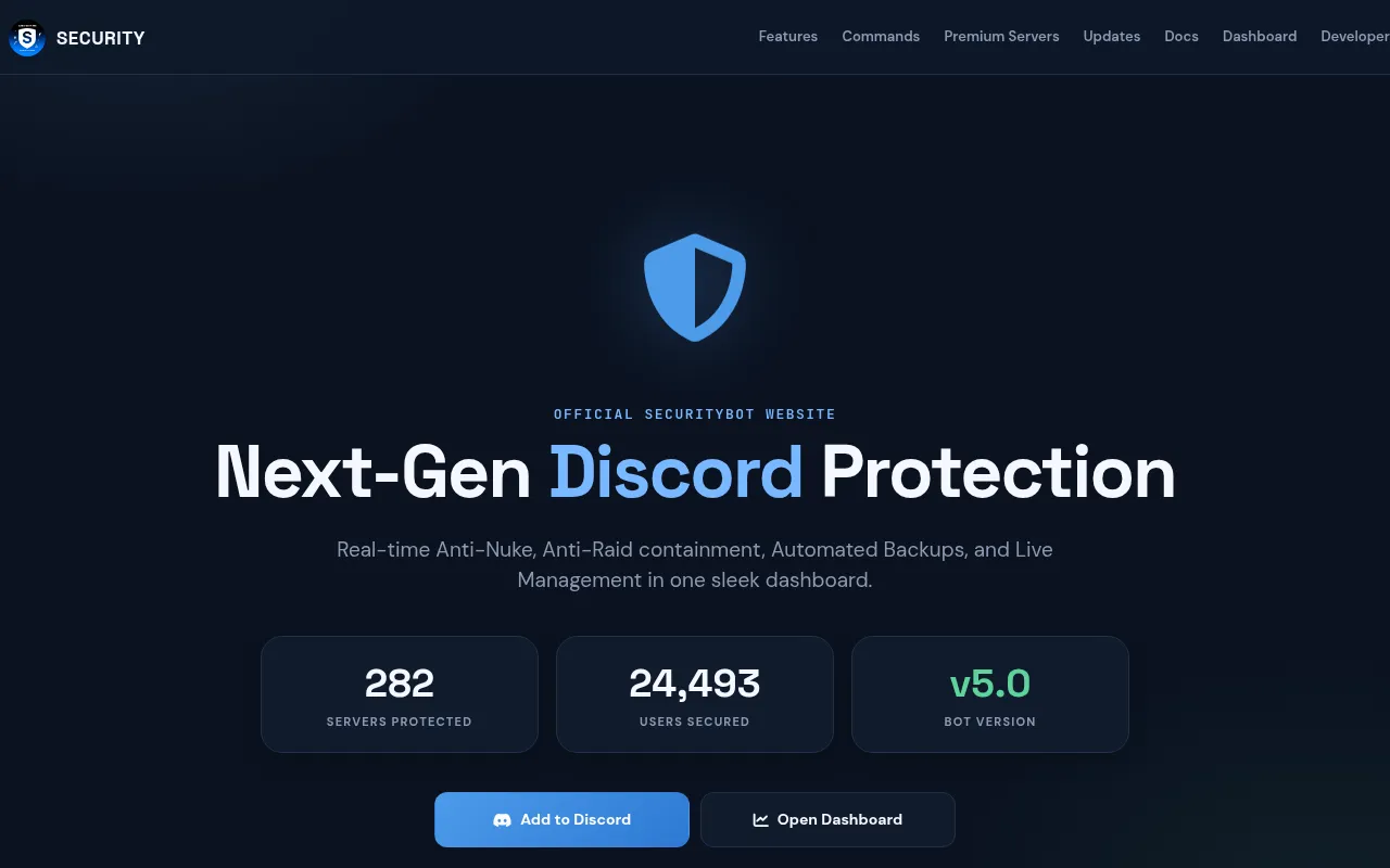 Screenshot of securitybot.k1wi.xyz