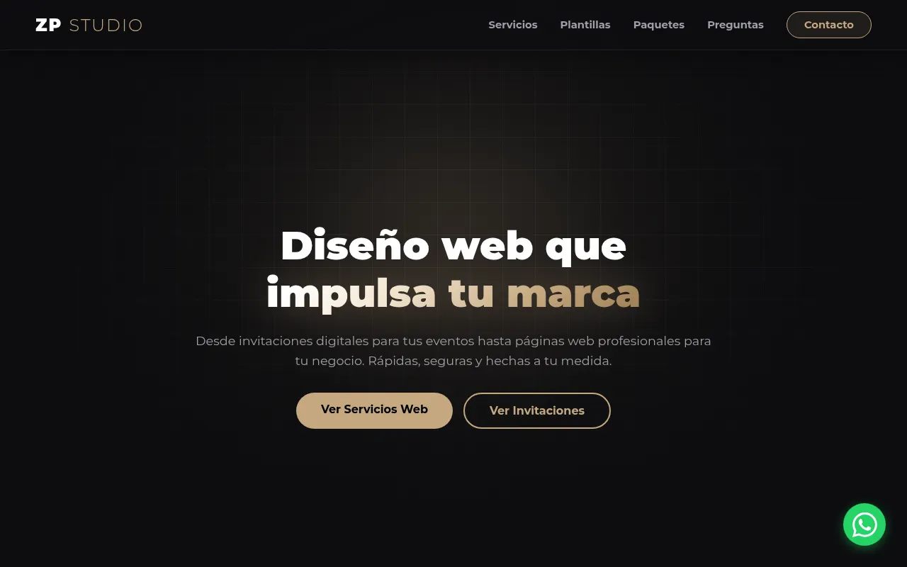 Screenshot of zp-studio.com