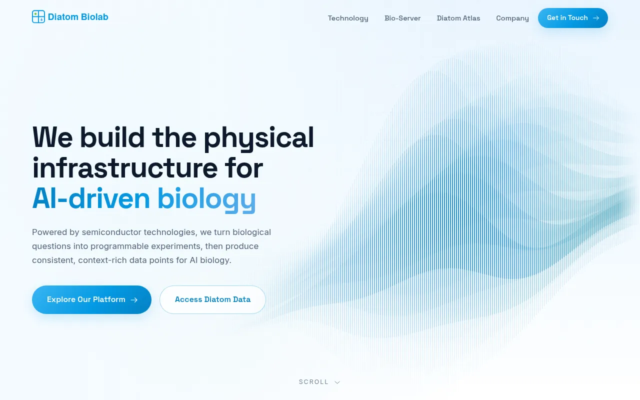 Screenshot of diatombiolab.com