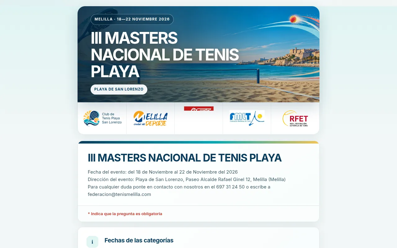 Screenshot of masterstenismelilla.vercel.app