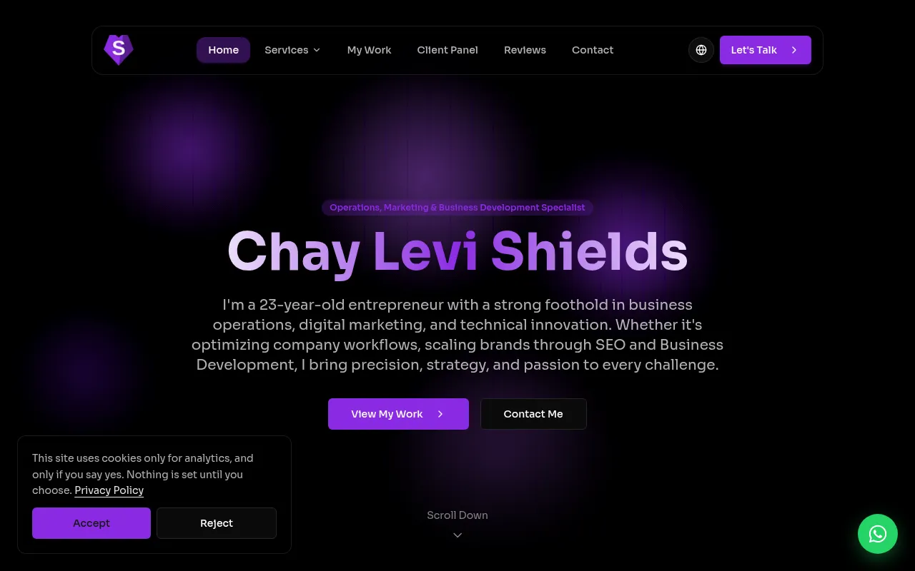 Screenshot of hireme.link