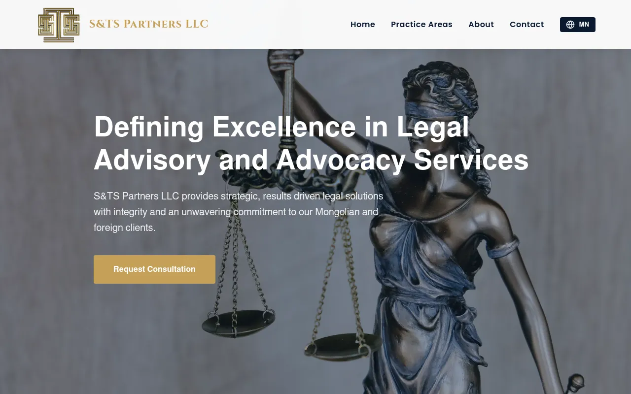 Screenshot of stspartners.mn
