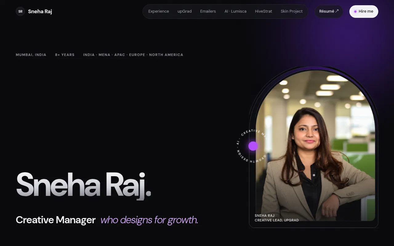 Screenshot of sneharaj.in