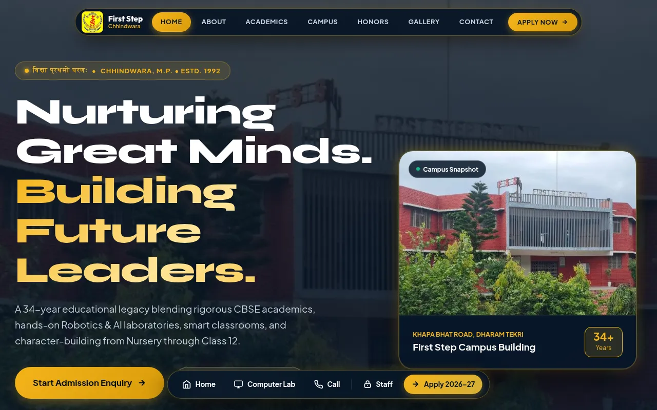 Screenshot of firststepschool-kbp6.onrender.com