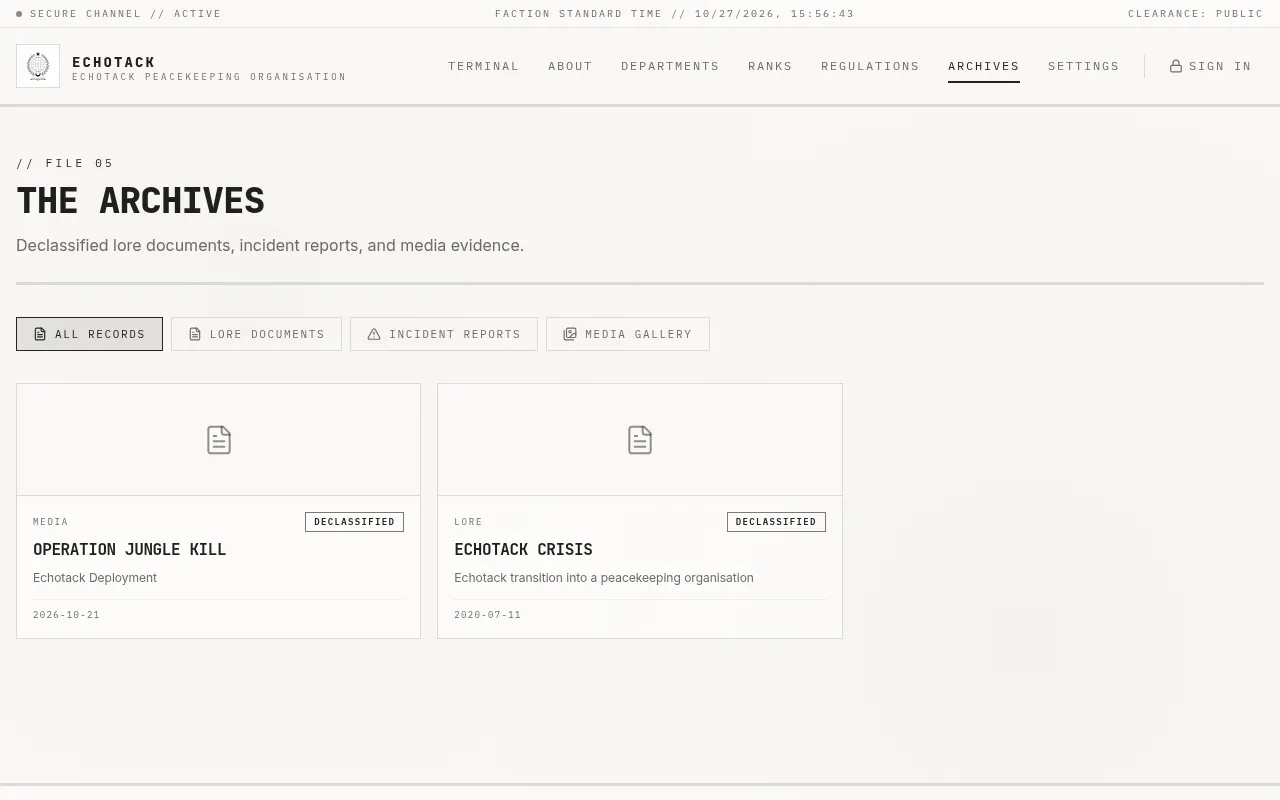 Screenshot of faction-nexus-base.base44.app