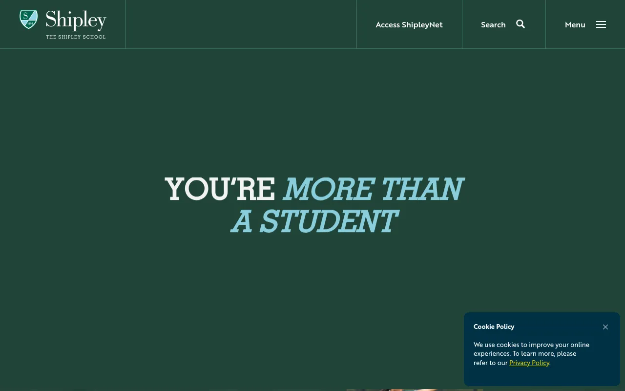 Screenshot of shipleyschool.org