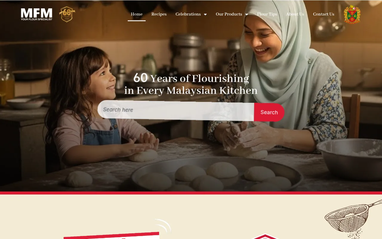 Screenshot of mfmflour.com