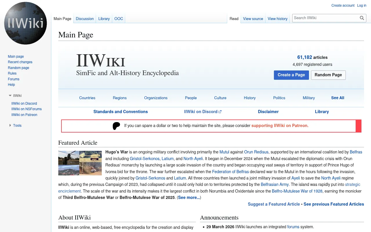 Screenshot of iiwiki.com