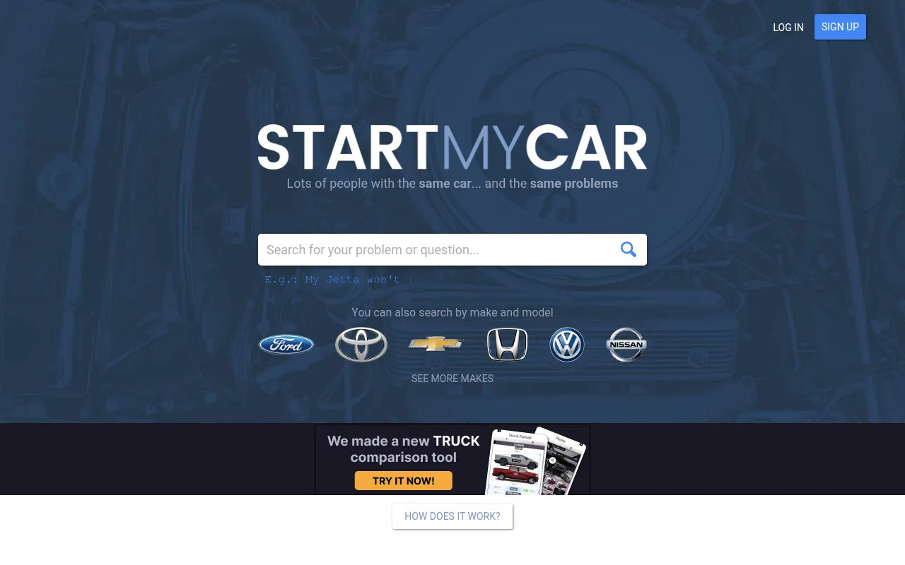 Screenshot of startmycar.com