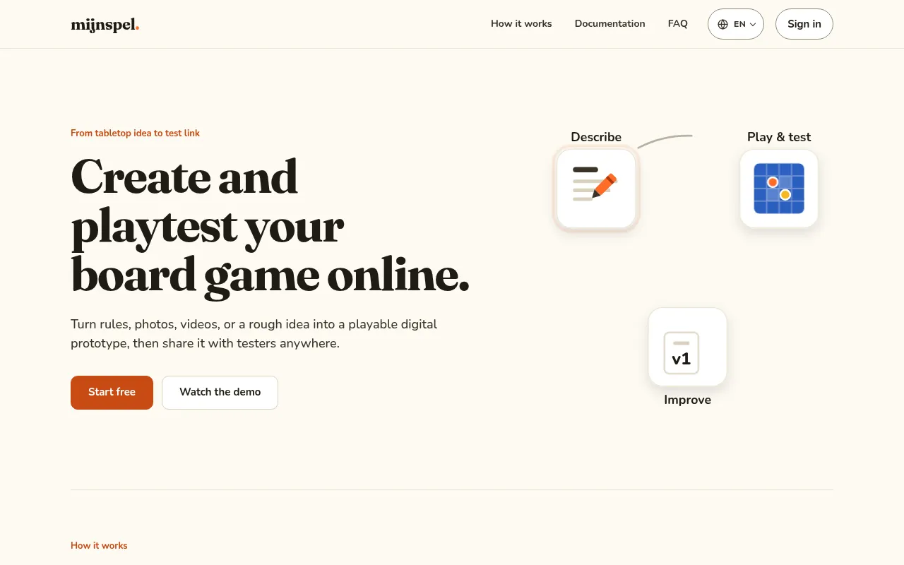 Screenshot of mijnspel.com