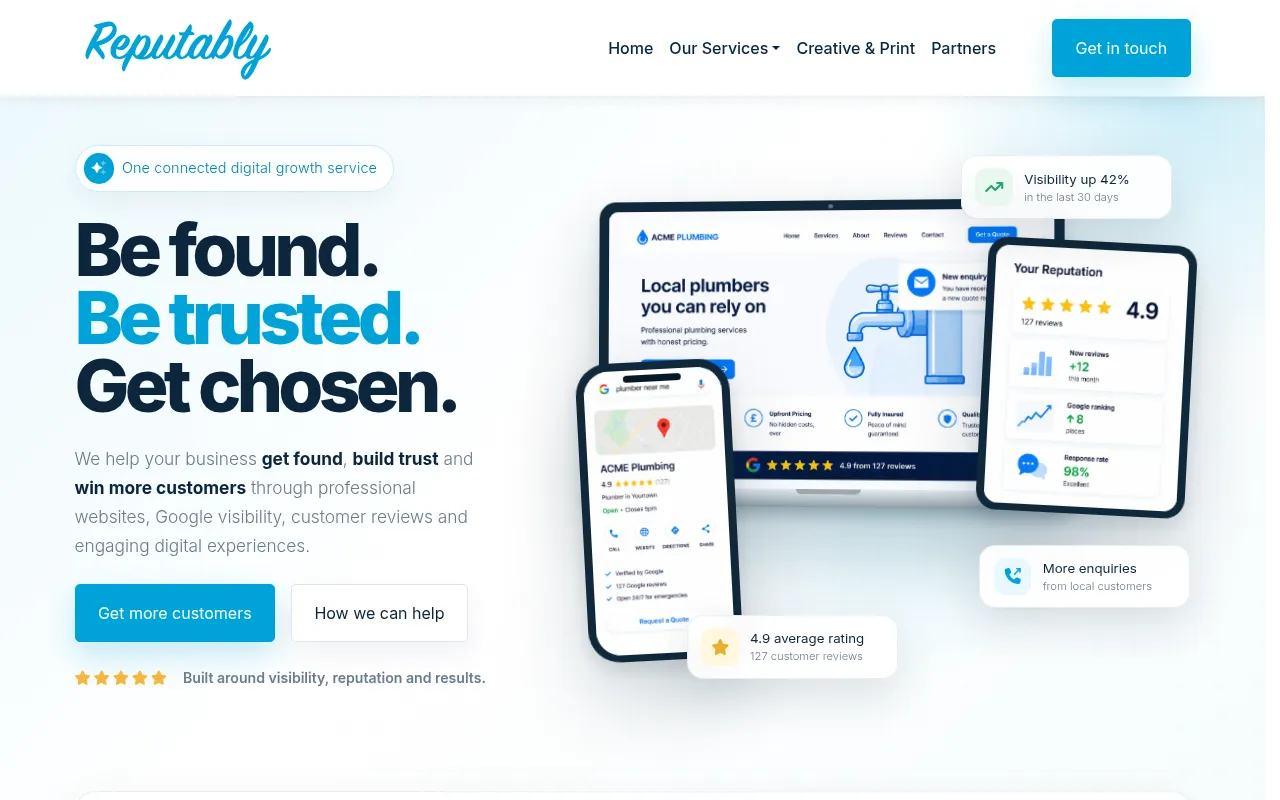 Screenshot of reputably.uk
