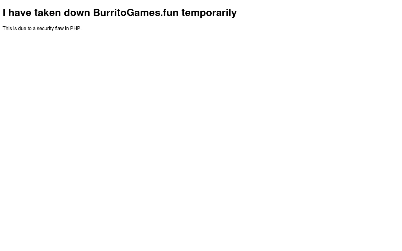 Screenshot of burritogames.fun