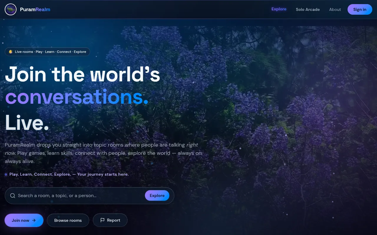 Screenshot of puramrealm.com