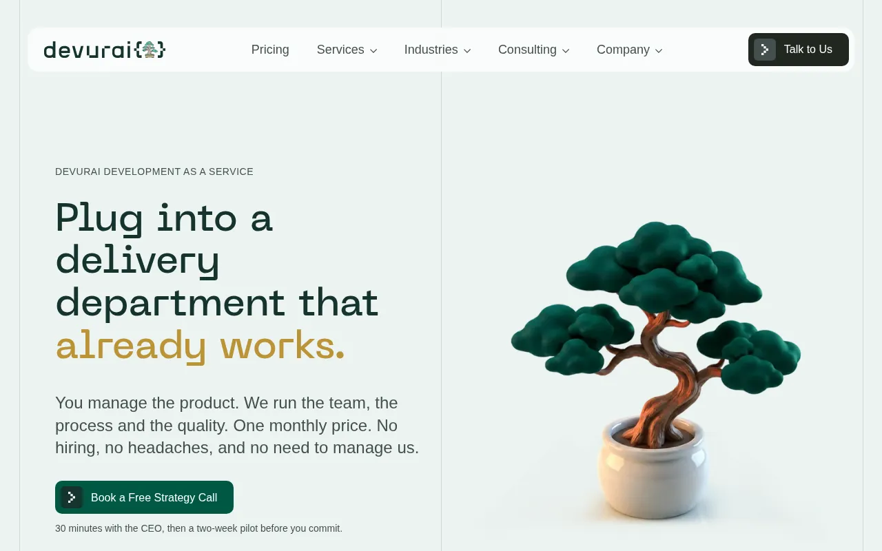 Screenshot of devurai.com