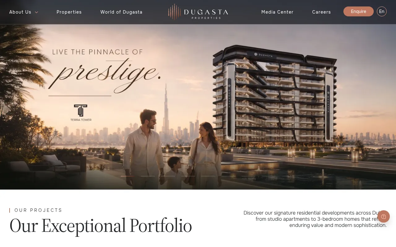 Screenshot of dugasta.com