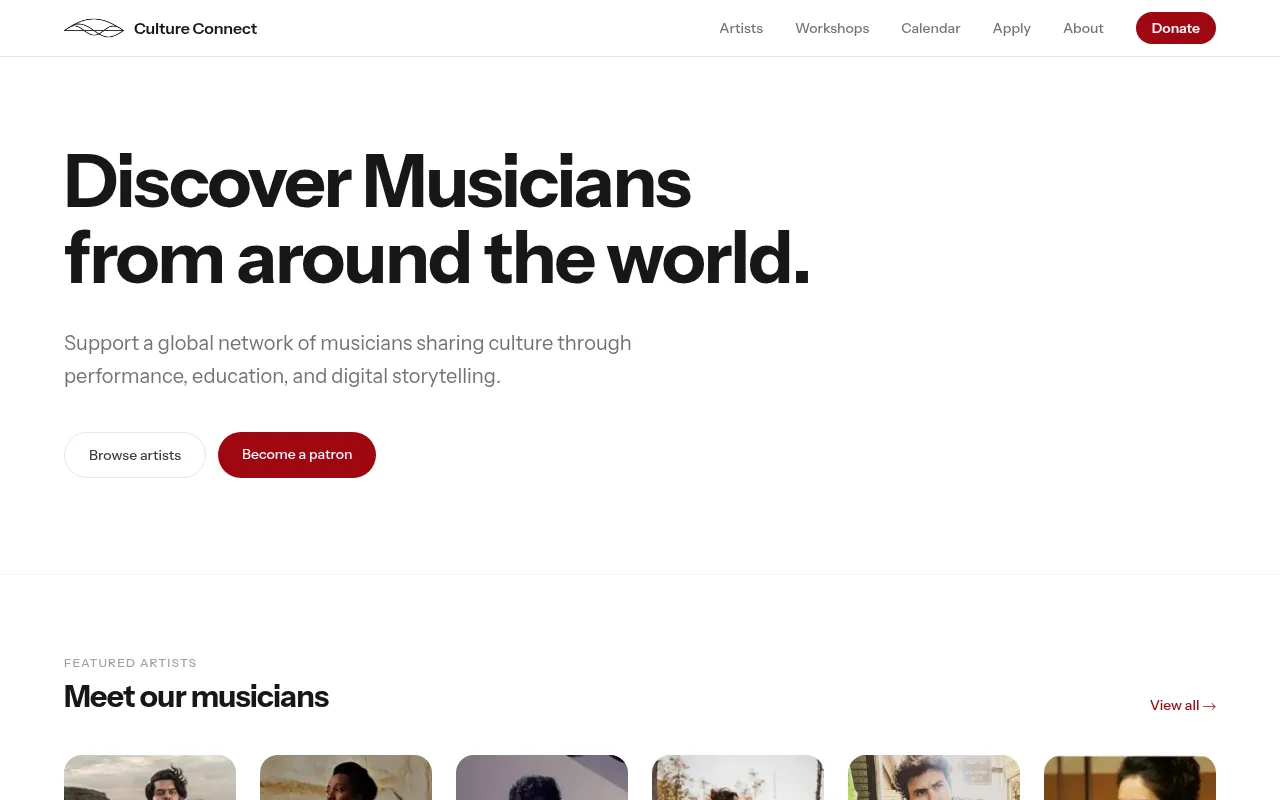 Screenshot of cultureconnect.app