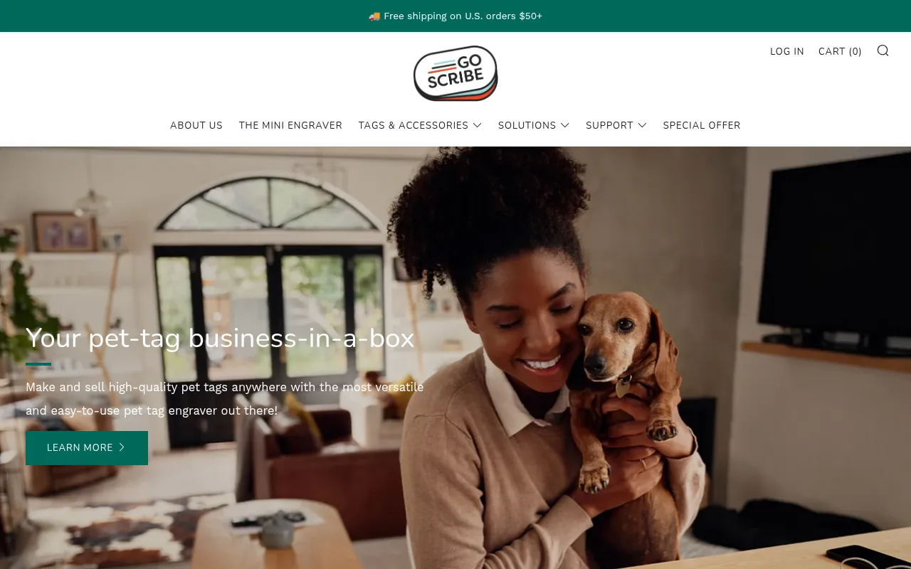 Screenshot of goscribe.com