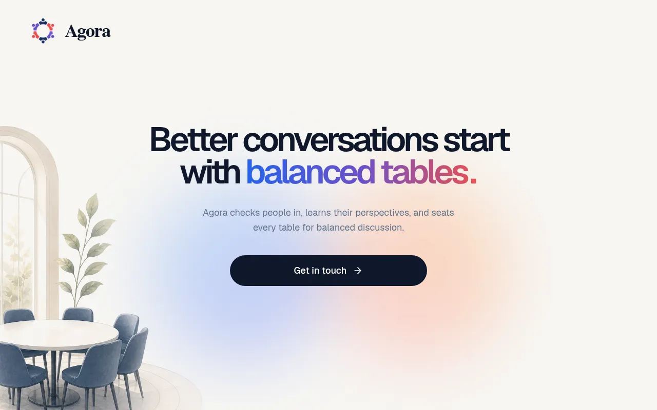 Screenshot of agoratables.com