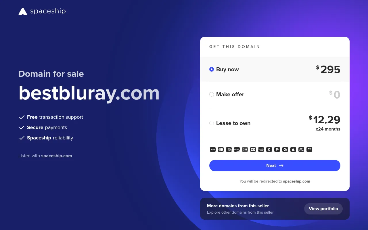 Screenshot of bestbluray.com