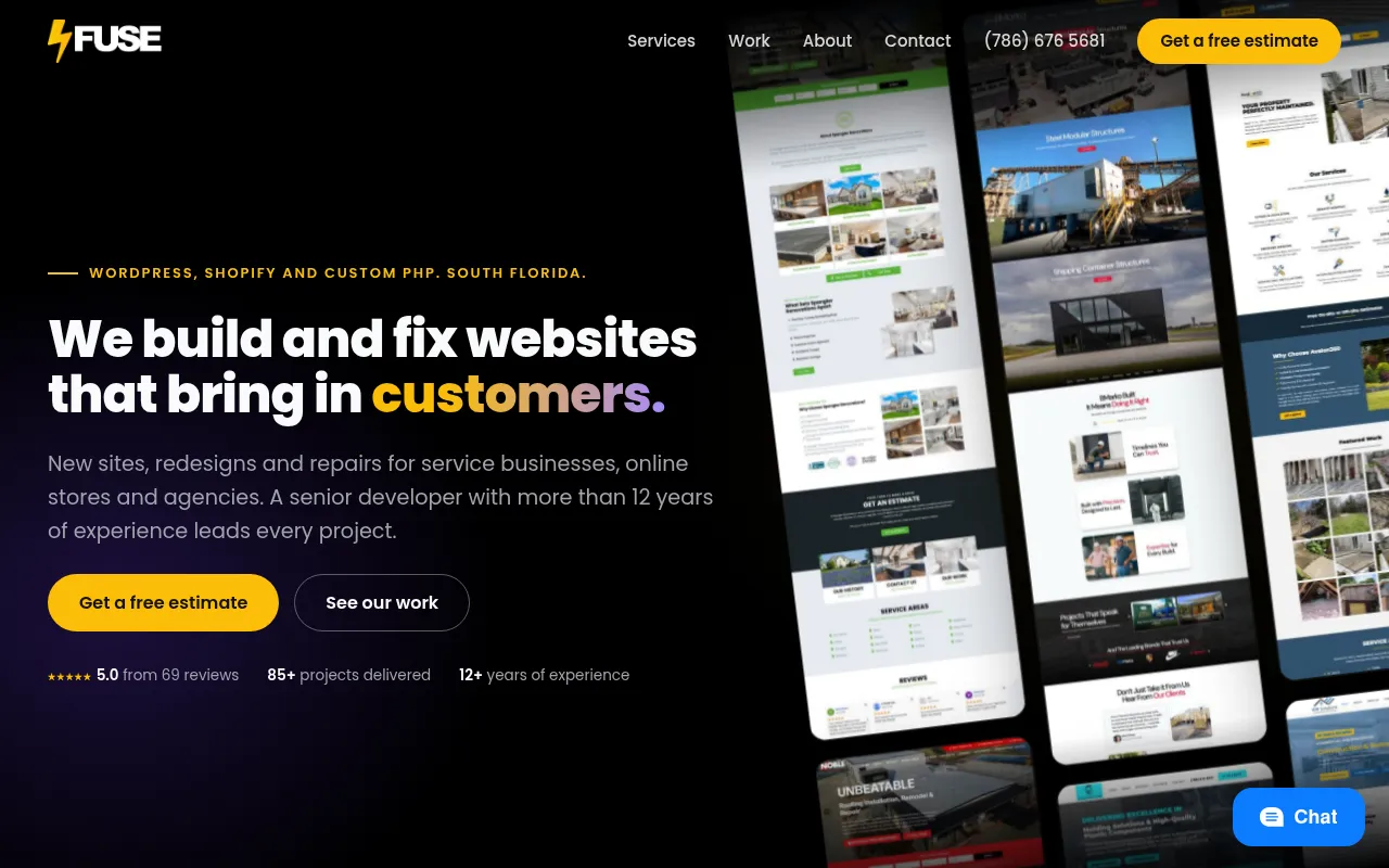 Screenshot of fusewebdesign.com